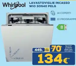 Euronics Tufano Whirlpool Lavastoviglie Incasso offerta
