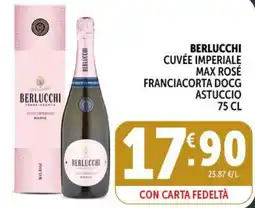 Gourmet Déco Berlucchi Cuvée Imperiale Max Rosé offerta