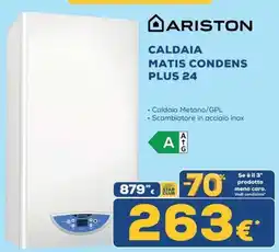 Euronics Tufano Ariston caldaia matis condens plus 24 offerta