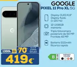 Euronics Tufano Google Pixel 11 Pro XL 5G offerta