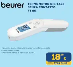 Euronics Tufano Termometro digitale senza contatto Beurer FT 85 offerta