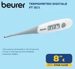 Euronics Tufano Termometro digitale Beurer FT 15/1 offerta