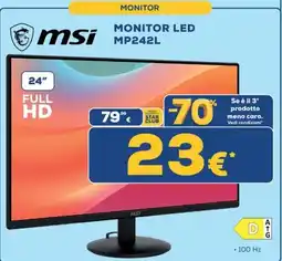 Euronics Tufano Msi Monitor LED MP242L offerta