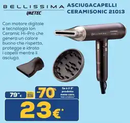 Euronics Tufano Bellissima Asciugacapelli Ceramisonic offerta
