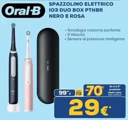 Euronics Tufano Oral-B Spazzolino elettrico iO3 duo box pthbr offerta