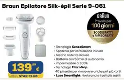 Euronics Tufano Braun Epilatore Silk-èpil Serie 9-061 offerta