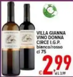 Iper Triscount Villa Gianna Vino Donna offerta