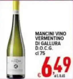 Iper Triscount Mancini vino vermentino di gallura offerta