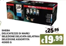Zoomiguana Sheba Delicatezze di mare/Selezione delicata gelatina/Selezione assortita offerta