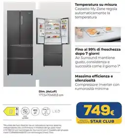 Euronics Tufano Frigo a 4 porte offerta