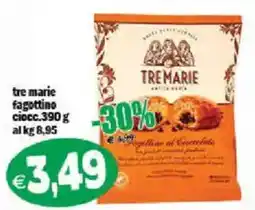Il Castoro Supermercati Tre Marie Fagottino al Cioccolato offerta