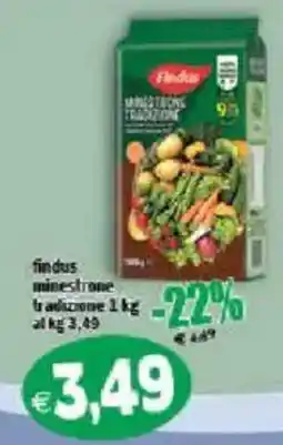 Il Castoro Supermercati Findus minestrone tradizione offerta