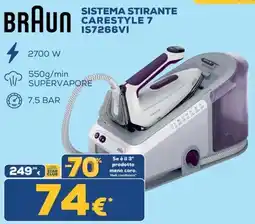 Euronics Tufano Braun sistema stirante carestyle 7 offerta