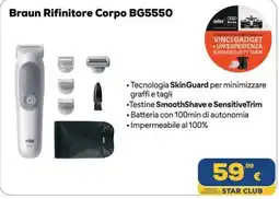 Euronics Tufano Braun Rifinitore Corpo BG5550 offerta
