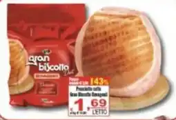 CTS Supermercati Prosciutto cotto Gran Biscotto Romagnoli offerta