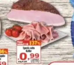 CTS Supermercati Speck cotto Kaffer offerta