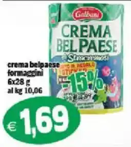 Il Castoro Supermercati Crema bel paese formaggini offerta