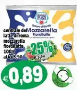 Il Castoro Supermercati Mozzarella fiordilatte offerta