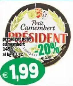 Il Castoro Supermercati Petit Camembert President offerta
