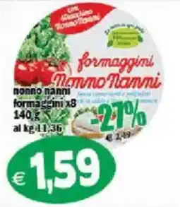 Il Castoro Supermercati formaggini nonno nanni offerta