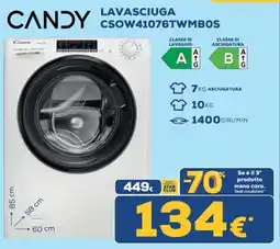 Euronics Tufano Candy Lavasciuga offerta