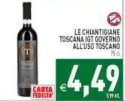 Pim Supermercati Le Chiantigiane Toscana IGT Governo all'uso Toscano offerta