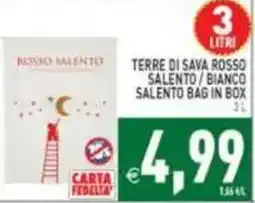 Pim Supermercati Terre di Sava Rosso Salento / Bianco Salento Bag in Box offerta