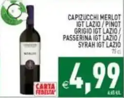 Pim Supermercati Capizucchi Merlot offerta