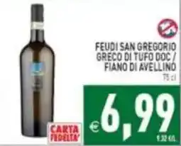 Pim Supermercati Feudi San Gregorio Greco di Tufo Doc / Fiano di Avellino offerta