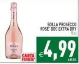 Pim Supermercati Bolla Prosecco Rose' Doc Extra Dry offerta