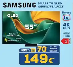 Euronics Tufano Samsung 55" Smart TV QLED QE55Q7F5AUXZT offerta