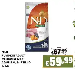 Zoomiguana N&D Pumpkin Adult Medium & Maxi offerta