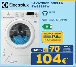 Euronics Tufano Lavatrice Snella Electrolux offerta