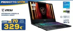 Euronics Tufano Msi Notebook Cyborg 15 offerta