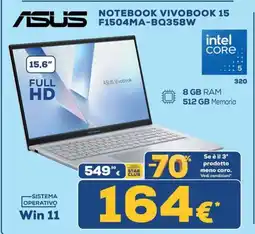 Euronics Tufano Asus Notebook Vivobook 15 offerta