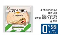 Ottimo Market 4 Mini Piadine con Olio Extravergine Casa della Piada offerta