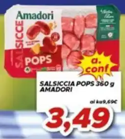 MA Supermercati Salsiccia pops Amadori offerta