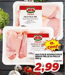 MA Supermercati AIA fusi e sovracosce senza pelle di pollo offerta