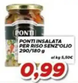 MA Supermercati Ponti insalata per riso senza olio offerta