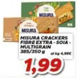 MA Supermercati Misura crackers fibre extra - soia - multigrain offerta