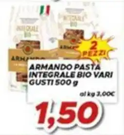 MA Supermercati Armando pasta integrale bio vari gusti offerta