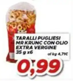 MA Supermercati Taralli pugliesi Mr Krunc con olio extra vergine offerta