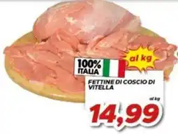 MA Supermercati Fettine di coscio di vitella offerta
