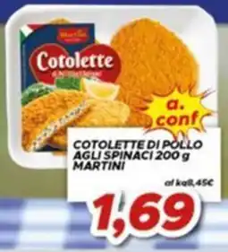 MA Supermercati Cotolette di pollo agli spinaci Martini offerta