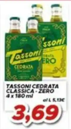MA Supermercati Tassoni cedrata classica - zero offerta