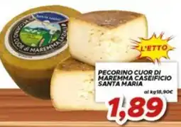 MA Supermercati Pecorino cuor di maremma caseificio santa maria offerta