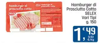 Hamburger di Prosciutto Cotto Selex