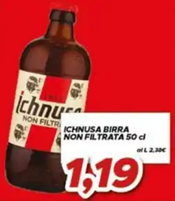 MA Supermercati Ichnusa birra non filtrata offerta