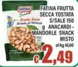 Top Supermercati Fatina frutta secca tostata offerta