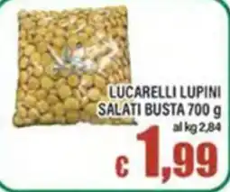 Top Supermercati Lucarelli lupini salati offerta